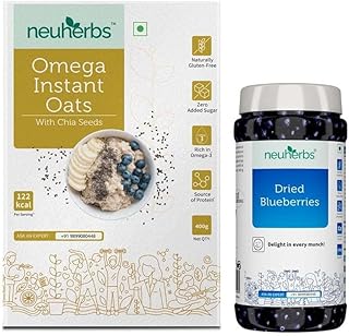 Green Velly Indian Neuherbs Omega Instant Oats with Chia Seeds