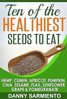 10 Healthy Seeds: Hemp, Cumin, Apricot, Pumpkin, Ch