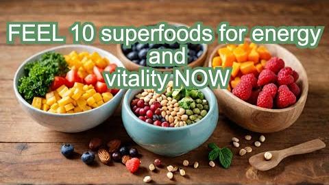 Superfoods for Natural Energy Boost and Vitality: Key Choices